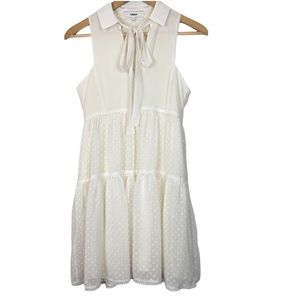 Likely Swiss Dot Sleeveless A-Line Mini Dress